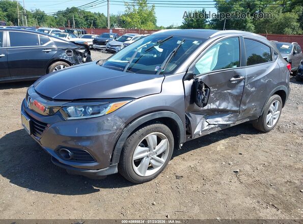 3CZRU6H75KM705290 2019 HONDA HR-V Gray წინა მარცხენა ხედი სამი მეოთხედიდან