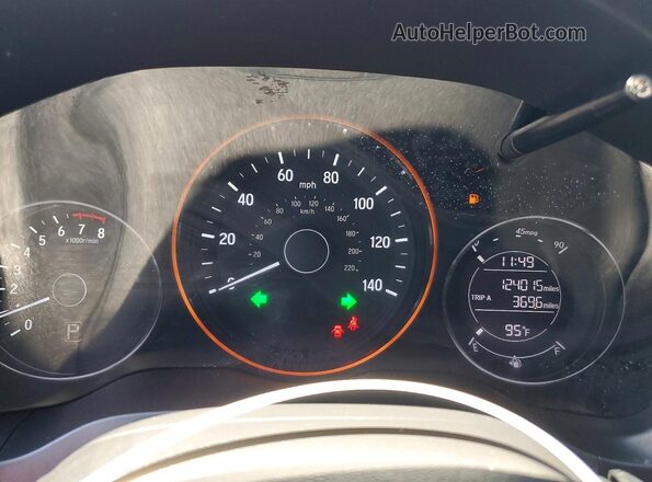 3CZRU6H76GM759088 2016 HONDA HR-V Gray Vista del cuadro de instrumentos