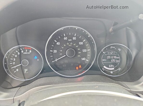 3CZRU6H76GM769622 2016 HONDA HR-V White Սարքավորումների վահանակի տեսք