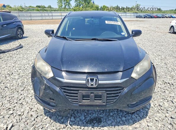 3CZRU6H76HM725945 2017 HONDA HR-V Black წინა ხედი
