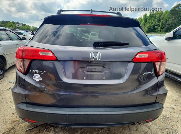 3CZRU6H77GM760640 2016 HONDA HR-V Charcoal Вид ззаду