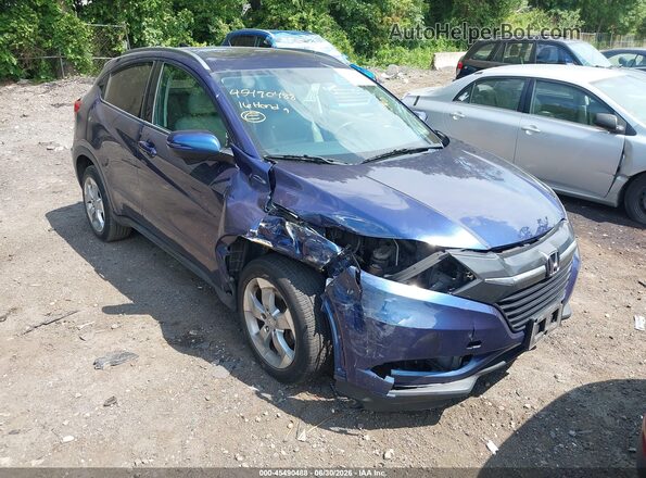 3CZRU6H77GM761559 2016 HONDA HR-V Blue Widok z przodu