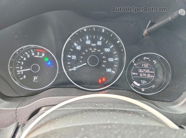 3CZRU6H77JM701465 2018 HONDA HR-V White Սարքավորումների վահանակի տեսք