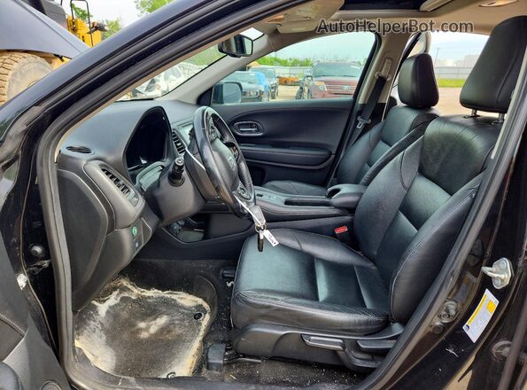 3CZRU6H78HM717457 2017 HONDA HR-V Черный Вид салона спереди