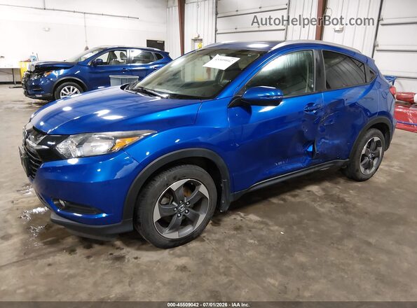3CZRU6H78JM719778 2018 HONDA HR-V Blue Передня ліва чверть