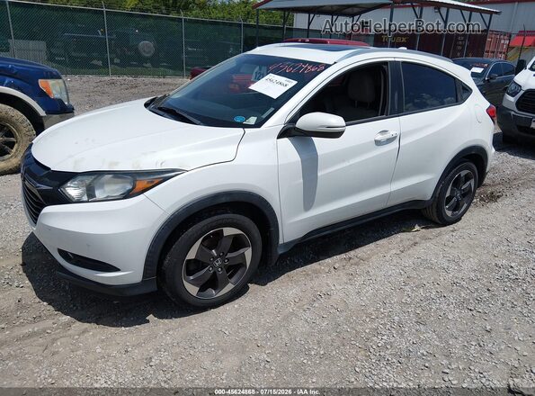 3CZRU6H78JM724219 2018 HONDA HR-V White Առջևի ձախ երեք քառորդ տեսարան