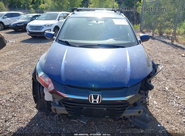 3CZRU6H79GM770943 2016 HONDA HR-V Blue Widok wnętrza z tyłu