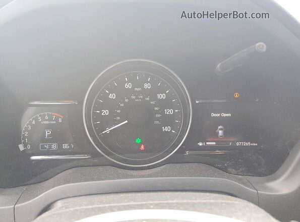 3CZRU6H79KM717037 2019 HONDA HR-V Purple Սարքավորումների վահանակի տեսք