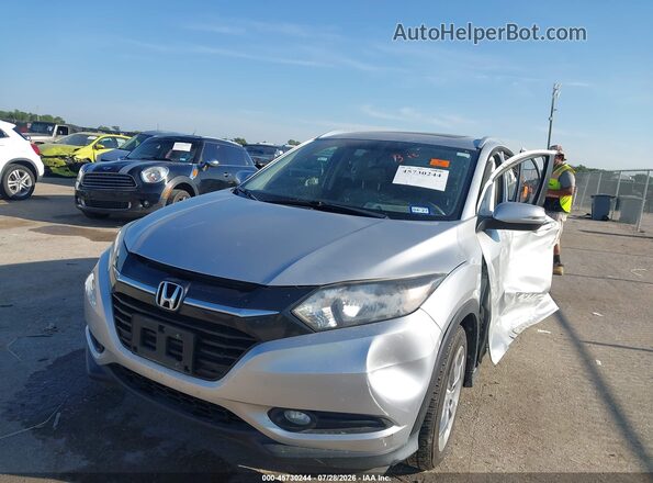 3CZRU6H7XGM757229 2016 HONDA HR-V Silver Առջևի ձախ երեք քառորդ տեսարան