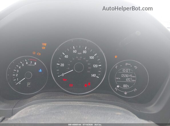 3CZRU6H7XHM734180 2017 HONDA HR-V White Вид задніх сидінь