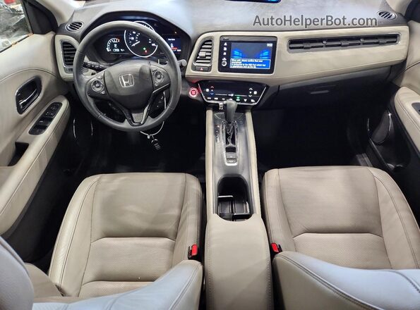 3CZRU6H7XKM713482 2019 HONDA HR-V White Вид панелі приладів