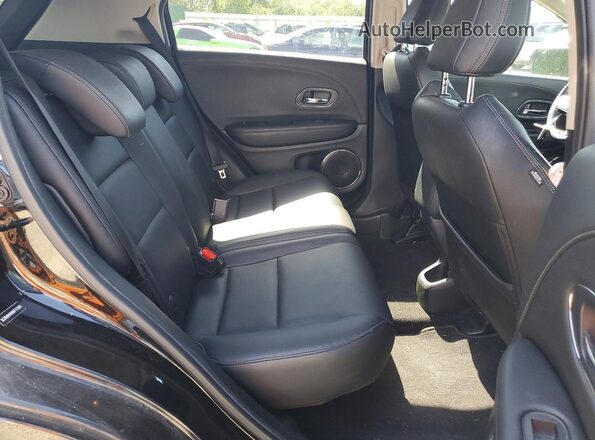 3CZRU6H93KM717293 2019 HONDA HR-V Black Widok wnętrza z tyłu