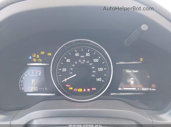 3CZRU6H94KM711647 2019 HONDA HR-V Silver უკანა სავარძლების ხედი