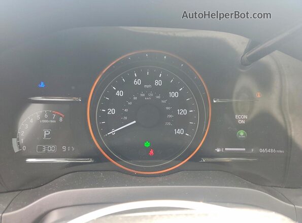 3CZRU6H97KM713912 2019 HONDA HR-V Silver Instrument cluster view