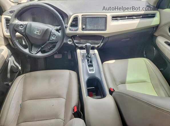 3CZRU6H9XKM704735 2019 HONDA HR-V White Dashboard view