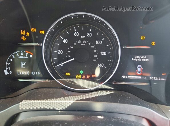 3CZRU6H9XLM715073 2020 HONDA HR-V Silver Vista del cuadro de instrumentos