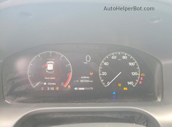 3CZRZ1H31TM701286 2026 HONDA HR-V Black ხელსაწყოთა პანელის ხედი