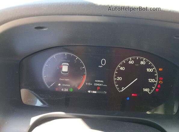 3CZRZ1H32RM737142 2024 HONDA HR-V Gray Вид щитка приладів