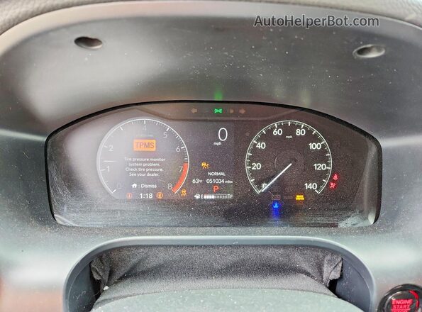 3CZRZ1H32RM745242 2024 HONDA HR-V Gray Instrument cluster view