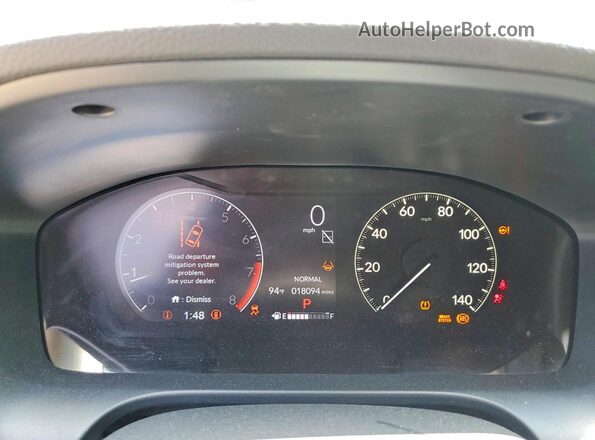 3CZRZ1H32RM750747 2024 HONDA HR-V Black Widok zestawu wskaźników