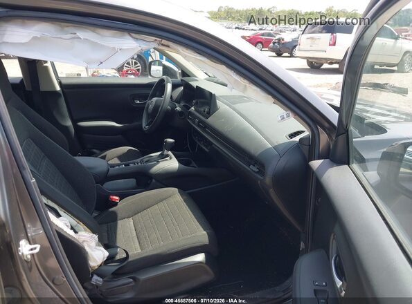 3CZRZ1H34PM740802 2023 HONDA HR-V Gray Widok wnętrza z przodu