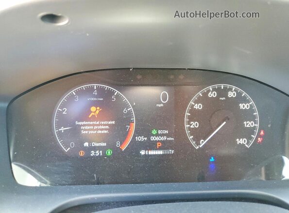 3CZRZ1H36SM754001 2025 HONDA HR-V Silver Widok zestawu wskaźników