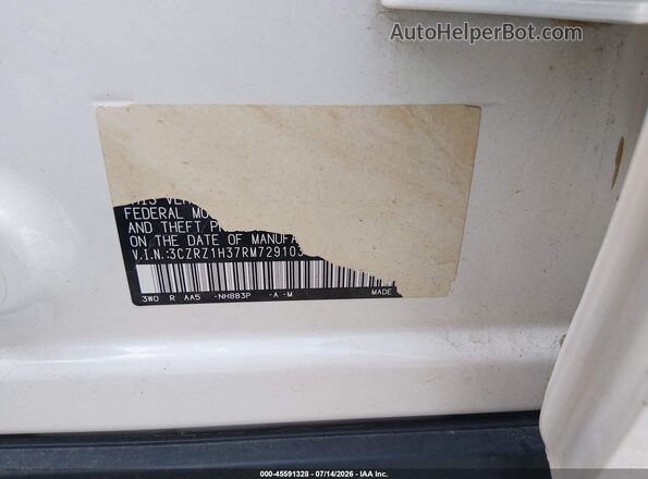 3CZRZ1H37RM729103 2024 HONDA HR-V White Vista del compartimento del motor