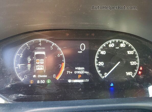 3CZRZ1H37SM749485 2025 HONDA HR-V Charcoal ხელსაწყოთა პანელის ხედი