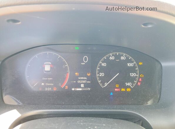 3CZRZ1H38PM737868 2023 HONDA HR-V Silver Instrument cluster view