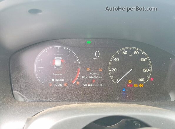 3CZRZ1H38SM713062 2025 HONDA HR-V Blue Vista del cuadro de instrumentos