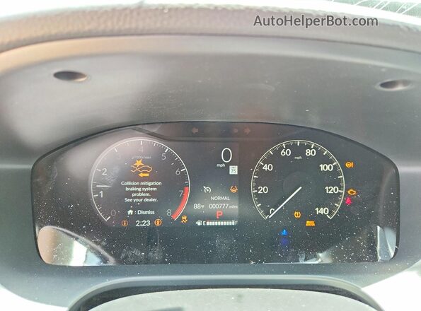 3CZRZ1H38VM701577 2027 HONDA HR-V Charcoal ხელსაწყოთა პანელის ხედი