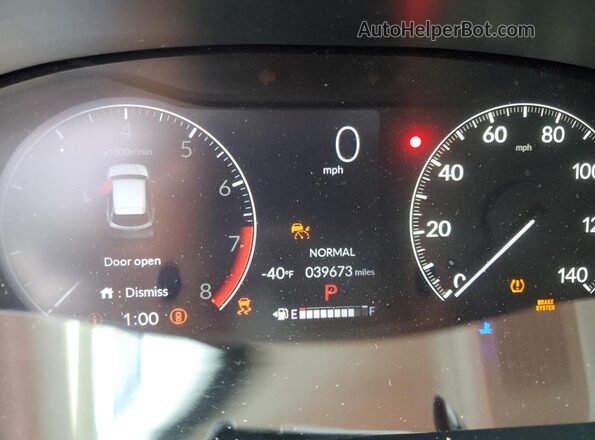 3CZRZ1H39SM709988 2025 HONDA HR-V Gray ხელსაწყოთა პანელის ხედი