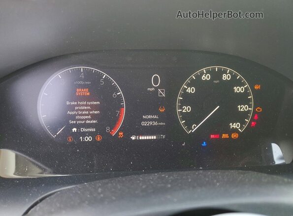 3CZRZ1H3XRM737986 2024 HONDA HR-V White Widok zestawu wskaźników