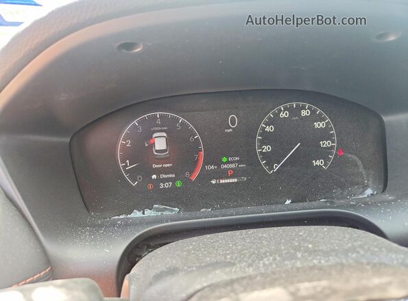 3CZRZ1H52PM734224 2023 HONDA HR-V White Instrument cluster view