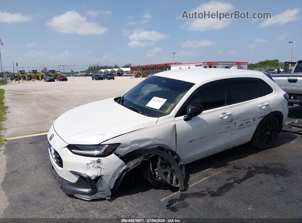 3CZRZ1H53RM749902 2024 HONDA HR-V White Առջևի ձախ երեք քառորդ տեսարան