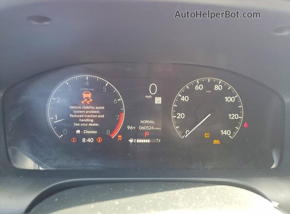 3CZRZ1H54RM710624 2024 HONDA HR-V Red Вид щитка приладів