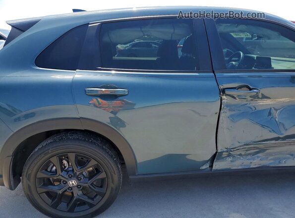 3CZRZ1H55PM726666 2023 HONDA HR-V Teal Вид задньої частини салону