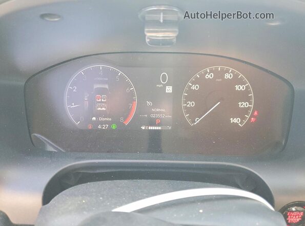 3CZRZ1H56PM713232 2023 HONDA HR-V White Instrument cluster view