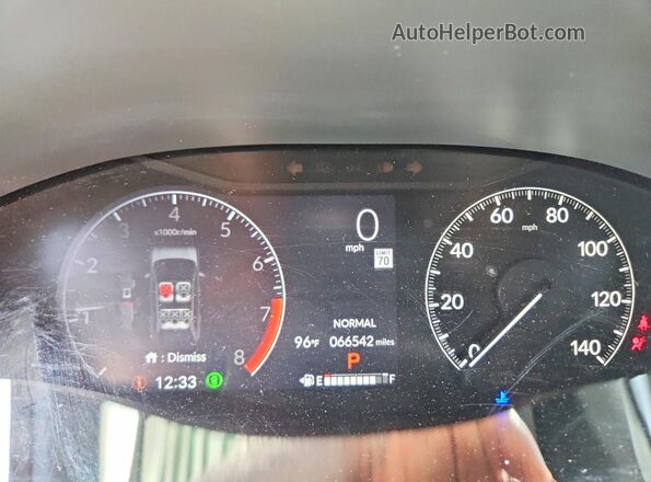 3CZRZ1H57PM734218 2023 HONDA HR-V White Вид щитка приладів