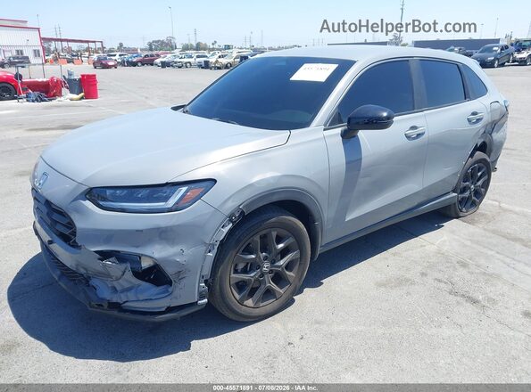 3CZRZ1H57RM733704 2024 HONDA HR-V Серый Передняя левая четверть