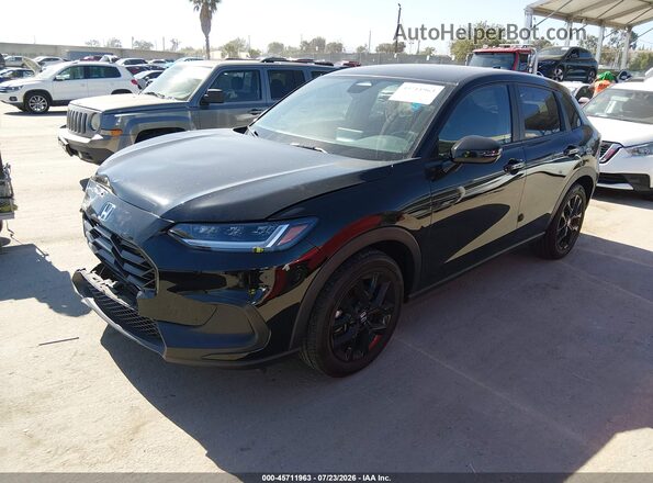3CZRZ1H59RM736412 2024 HONDA HR-V Черный Передняя левая четверть