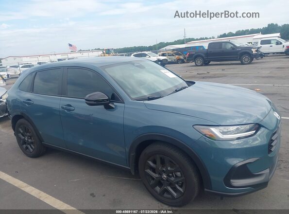 3CZRZ1H5XSM724744 2025 HONDA HR-V Blue Սալոնի 360 աստիճան տեսք