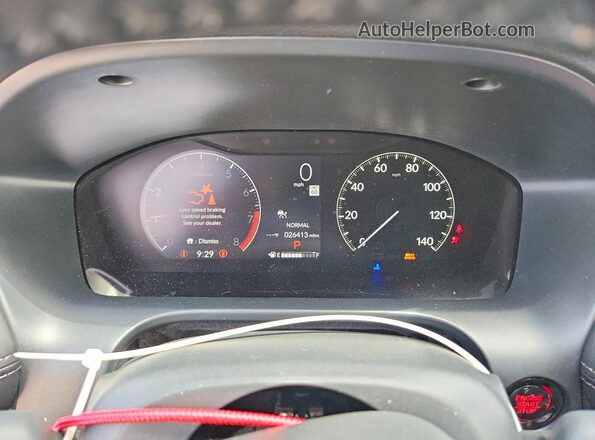 3CZRZ1H71SM725217 2025 HONDA HR-V Green Սարքավորումների վահանակի տեսք