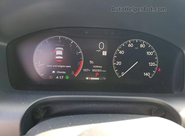 3CZRZ1H76TM732598 2026 HONDA HR-V Gray ხელსაწყოთა პანელის ხედი