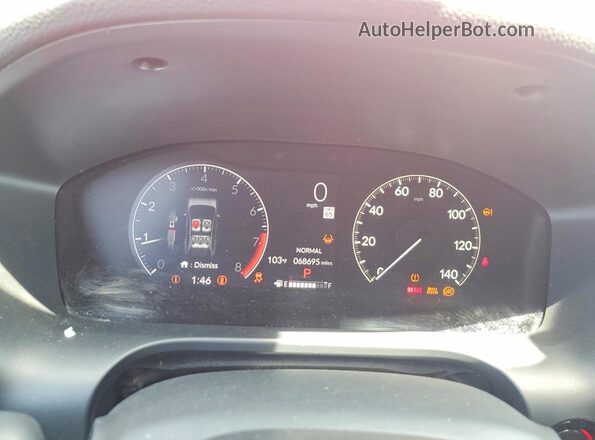 3CZRZ1H78RM709784 2024 HONDA HR-V Red Widok zestawu wskaźników