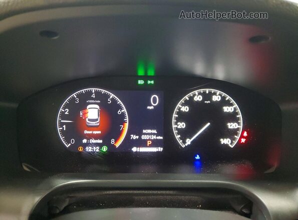 3CZRZ1H7XPM737342 2023 HONDA HR-V White Вид щитка приладів