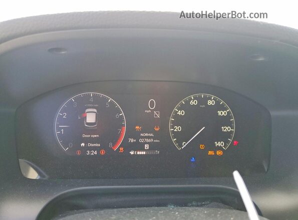 3CZRZ2H32PM747303 2023 HONDA HR-V White Սարքավորումների վահանակի տեսք