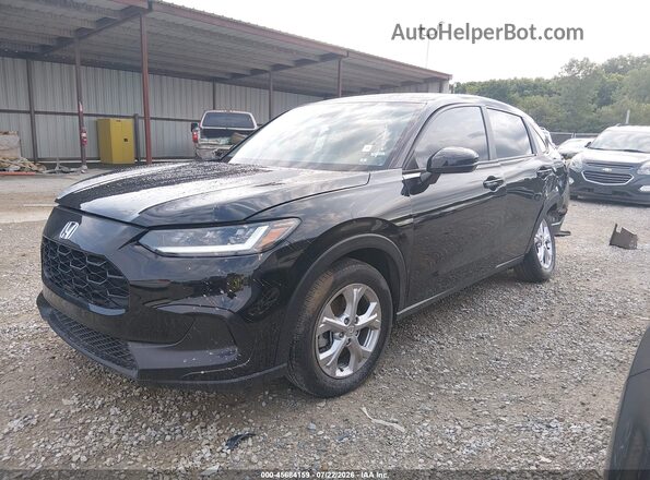 3CZRZ2H32RM762791 2024 HONDA HR-V Black Առջևի ձախ երեք քառորդ տեսարան