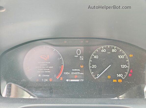 3CZRZ2H34RM779981 2024 HONDA HR-V Black Widok zestawu wskaźników