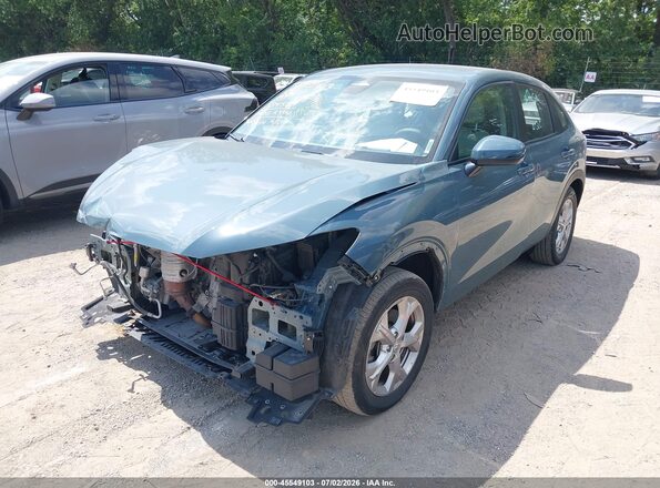 3CZRZ2H35PM742645 2023 HONDA HR-V Blue წინა მარცხენა ხედი სამი მეოთხედიდან